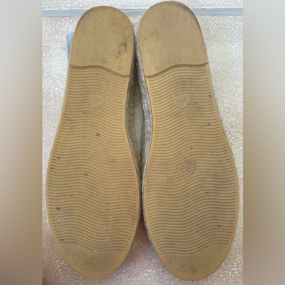 Soludos Woven Platform Light Blue/Yellow Slip-On Espadrilles Lemon; size 10 - Picture 6 of 7